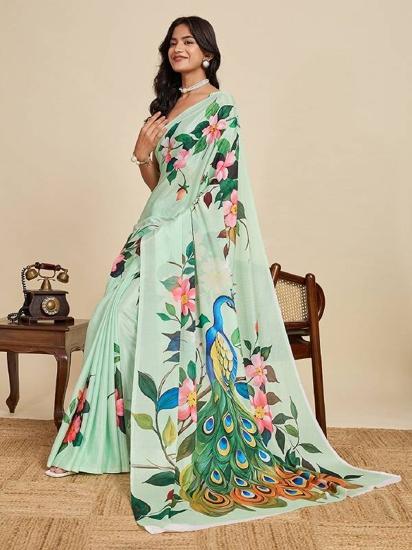Maahi 192 Digital Printed Fancy Saree Collection