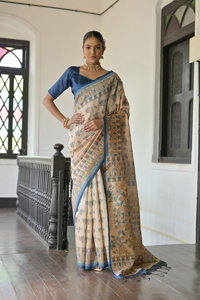 Jf 2558 To 2563 Soft Tussar Silk Designer Saree Collection