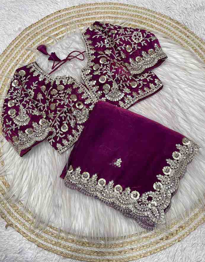 Kc 614 Vol 2 Fendy Silk Embroidery Fancy Lace Border Saree Collection