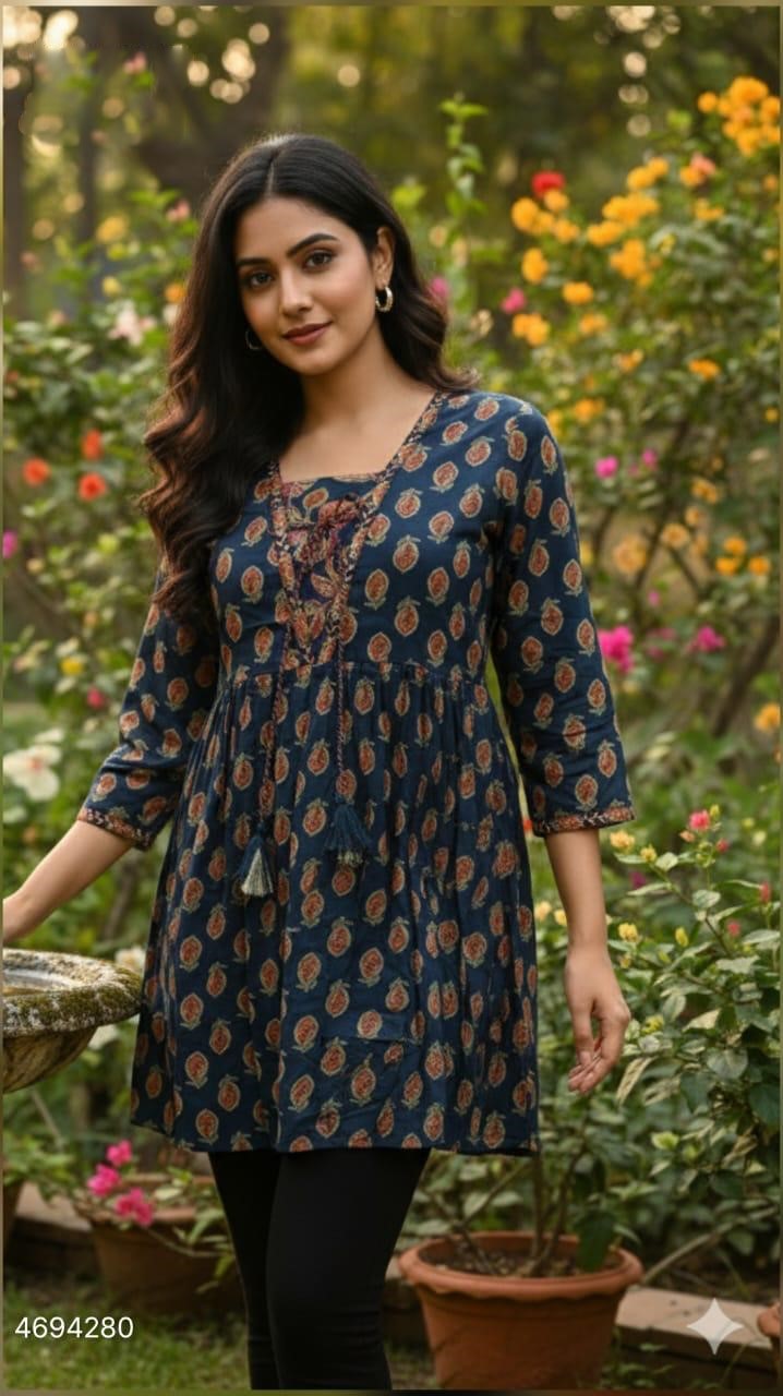 Naisha K 391 Vol 2 Jaipuri Cotton Style Ladies Shorts Tops Collection