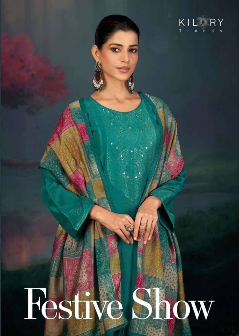 Kilory Festive Show Handwork Designer Salwar Suits Collection