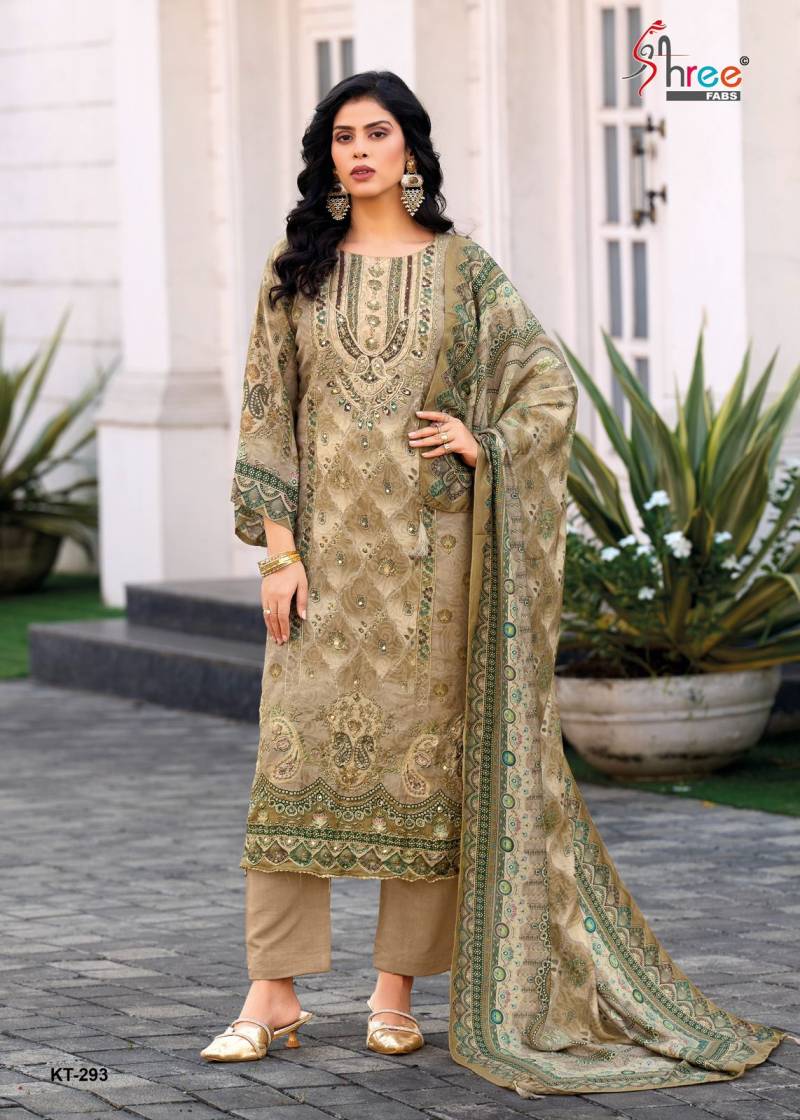 Shree Kt 293 Muslin Digital Printed Salwar Kameez Collection