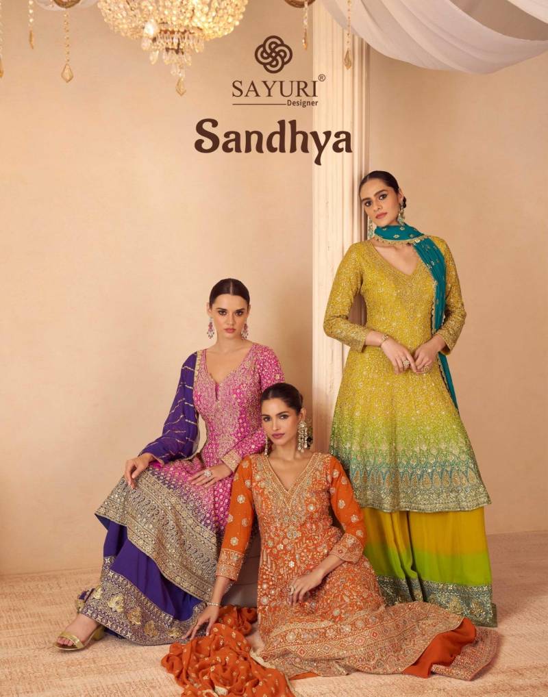 Sayuri Sandhya Georgette Designer Salwar Suits Collection