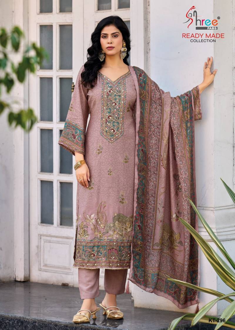 Shree Kt 296 Viscose Maslin Pakistani Salwar Suits Collection