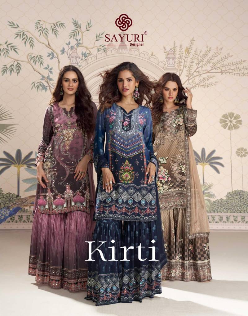 Sayuri Kirti Crep Silk Designer Salwar Suits Collection