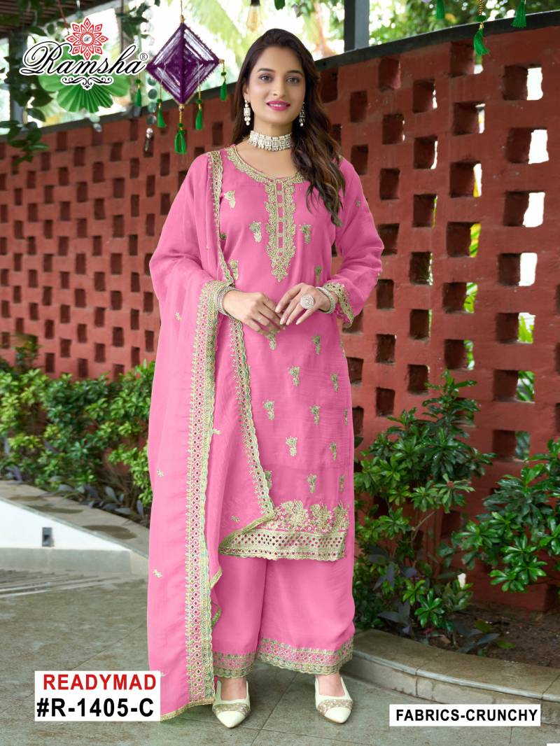 Ramsha R 1405 A To D Designer Pakistani Salwar Kameez Collection
