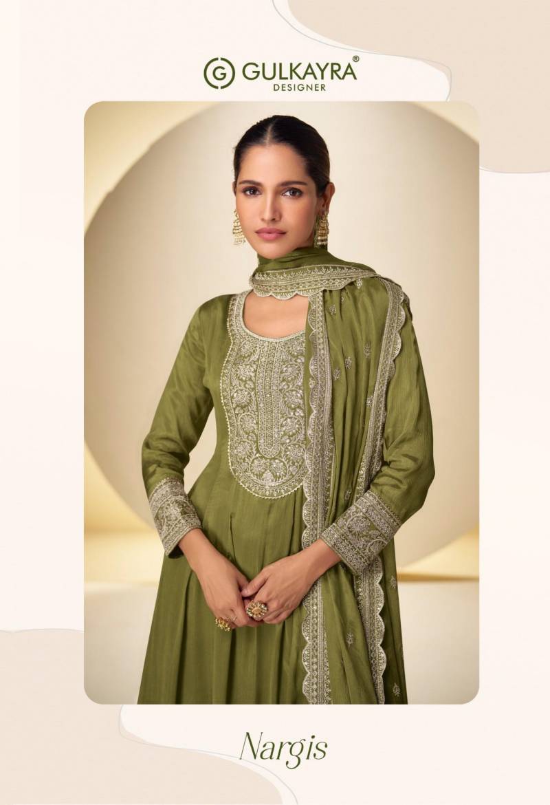 Gulkayra Nargis Embroidery Work Designer Salwar Kamez Collection