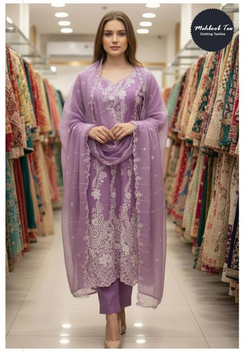Mehboob Tex 1740 A And B Embroidery Pakistani Salwar Suits Collection
