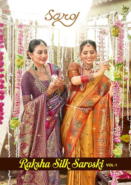 Saroj Raksha Silk Saroski Vol 1 Tissue Silk Banarasi Saree Collection