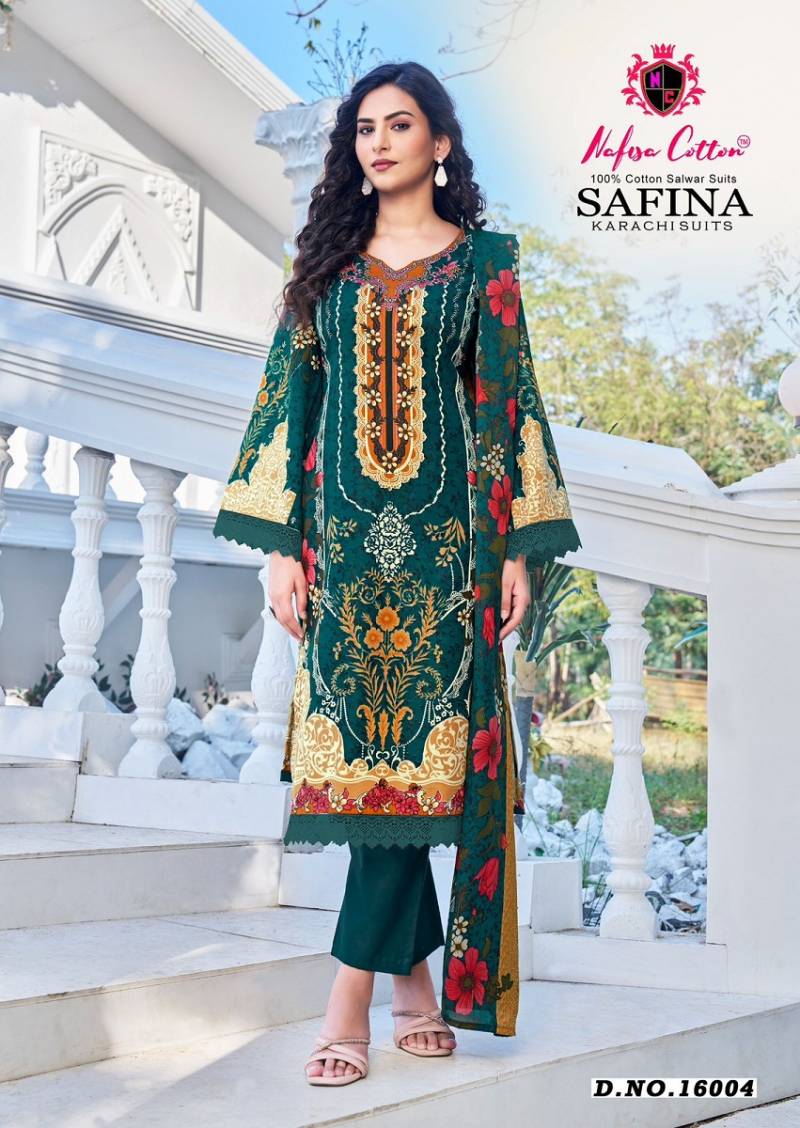 Nafisa Safina Vol 16 Karachi Cotton Dress Material Collection