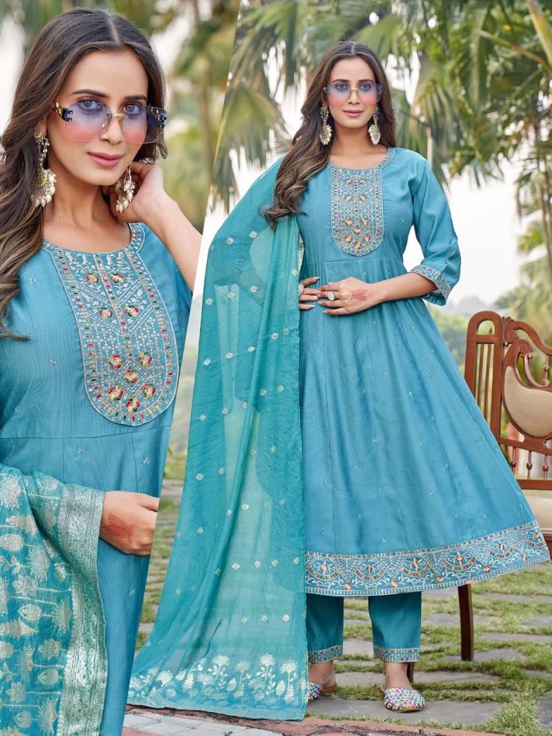 Naisha K 456 Vol 2 Designer Kurti With Bottom Dupatta
