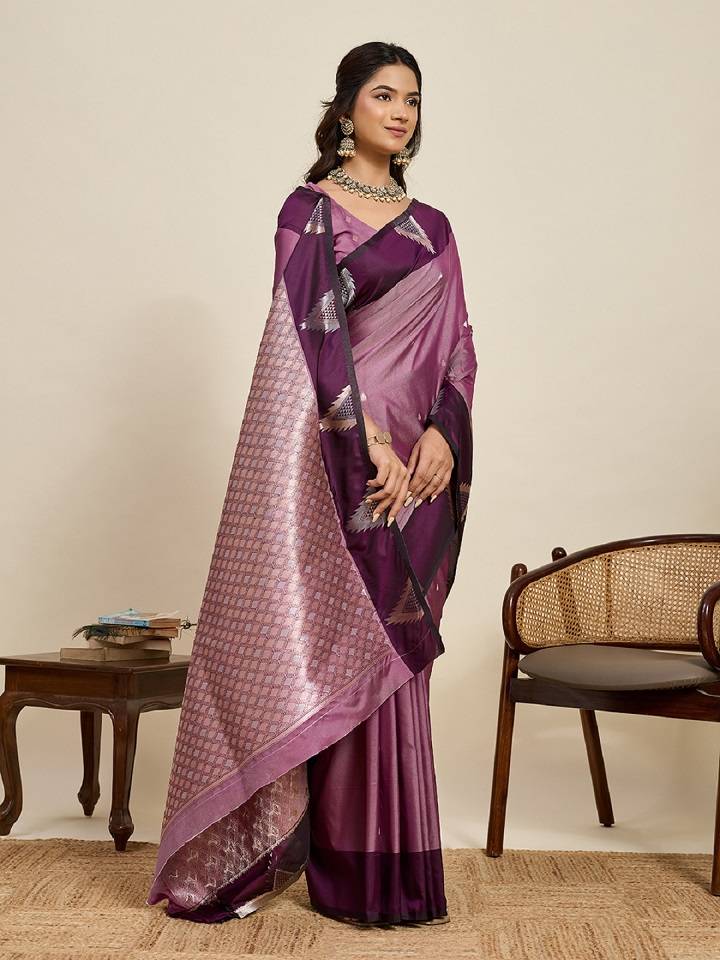 Maahi 207 Gold Zari Worked Banarasi Silk Saree Collection