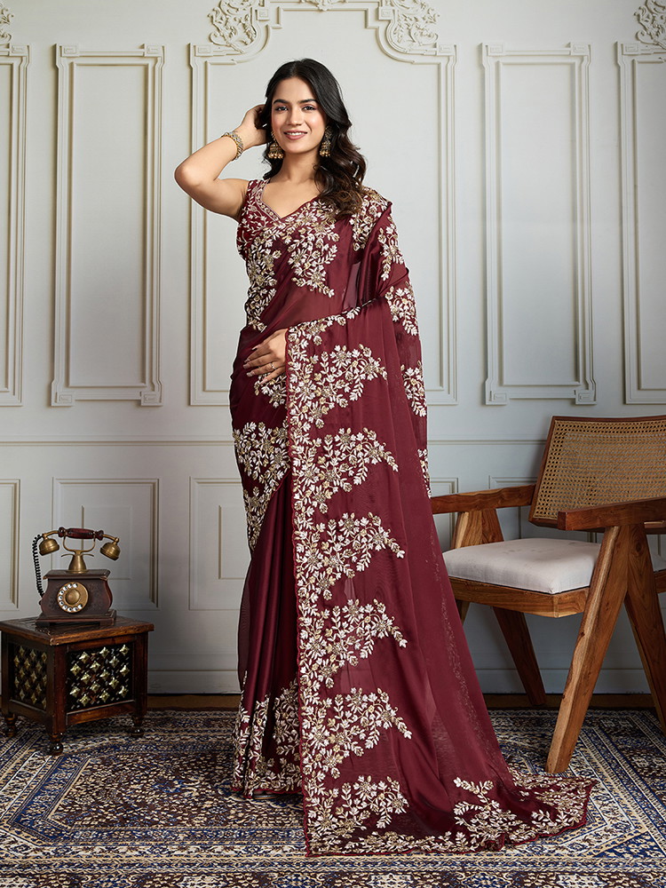 Jf 2827 Rangoli Silk Embroidered Designer Saree Collection
