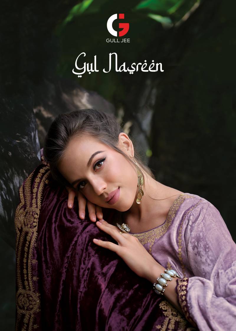 Gull Jee Gul Nasreen Viscose Velvet Designer Salwar Suits Collection