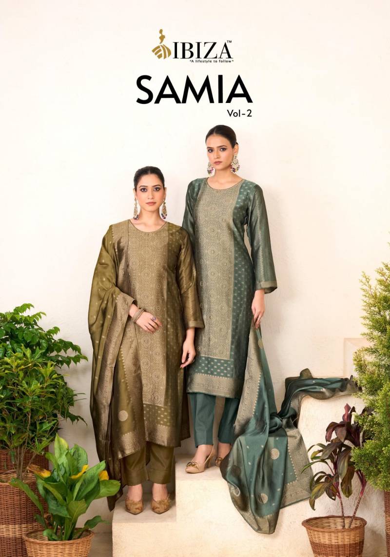 Ibiza Samia Vol 2 Banglory Silk Designer Salwar Suits Collection