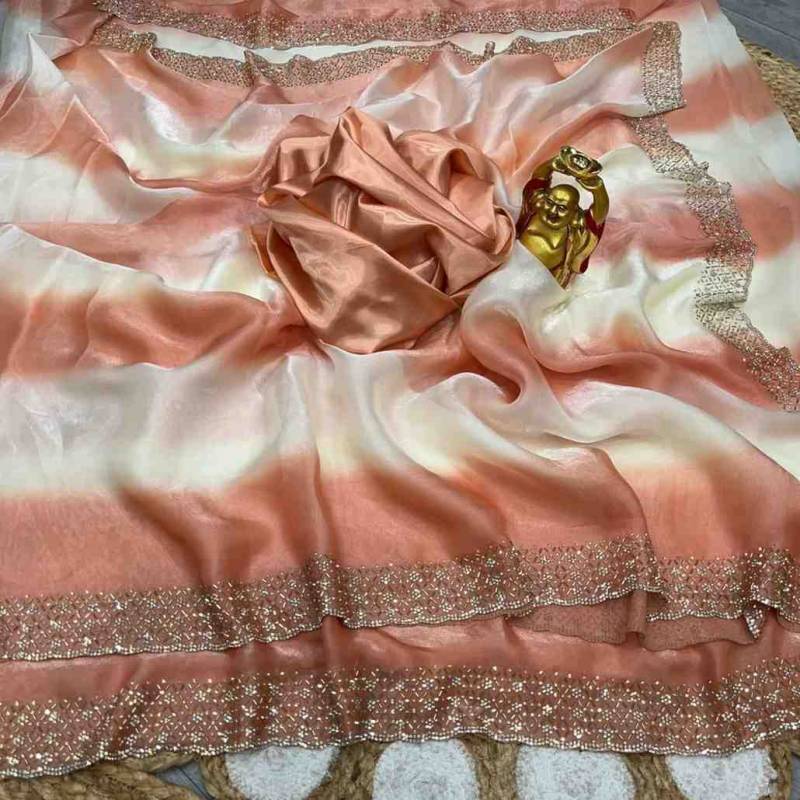 Kc 932 Space SIlk Jarkan Worked Designer Saree Collection