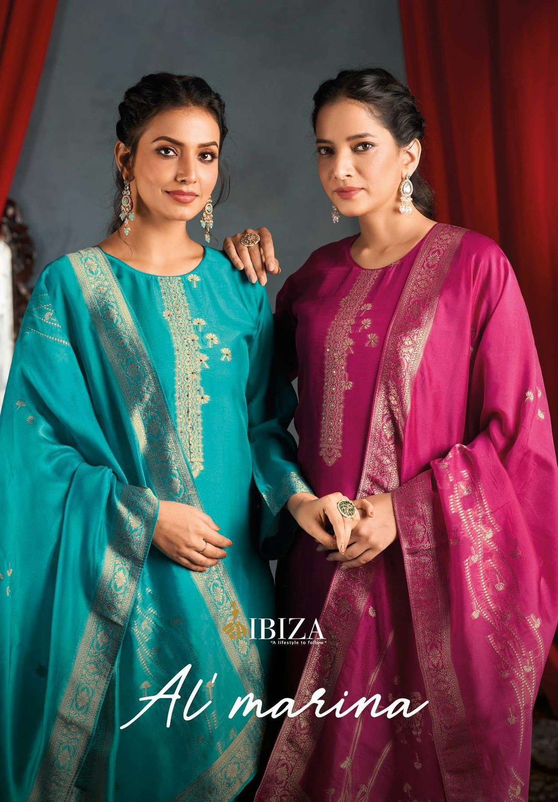 Ibiza Al Marina Banglory Silk Designer Salwar Kameez Collection