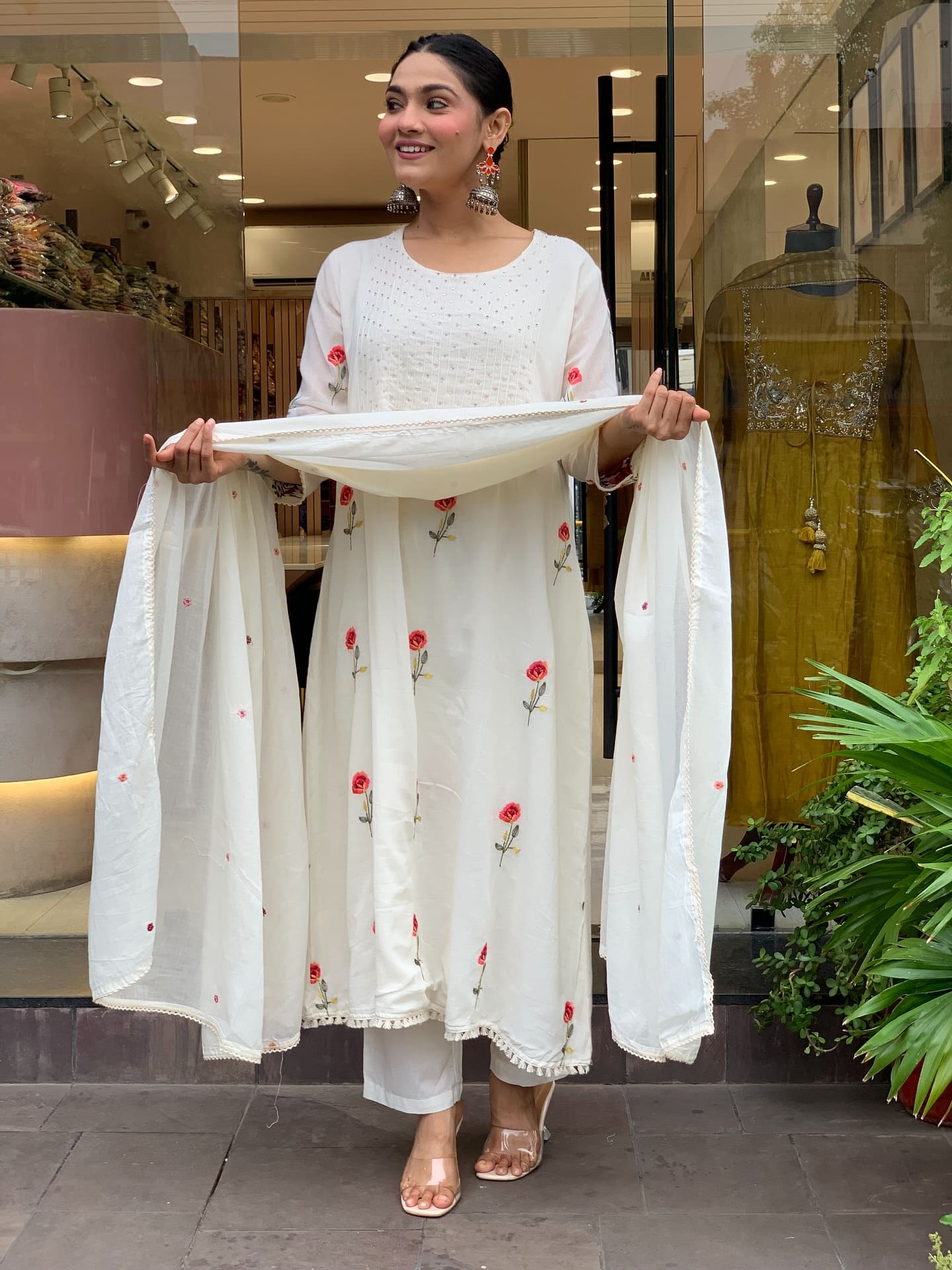Sataastha 01 Designer Embroidery Kurti Pant And Dupatta Collection