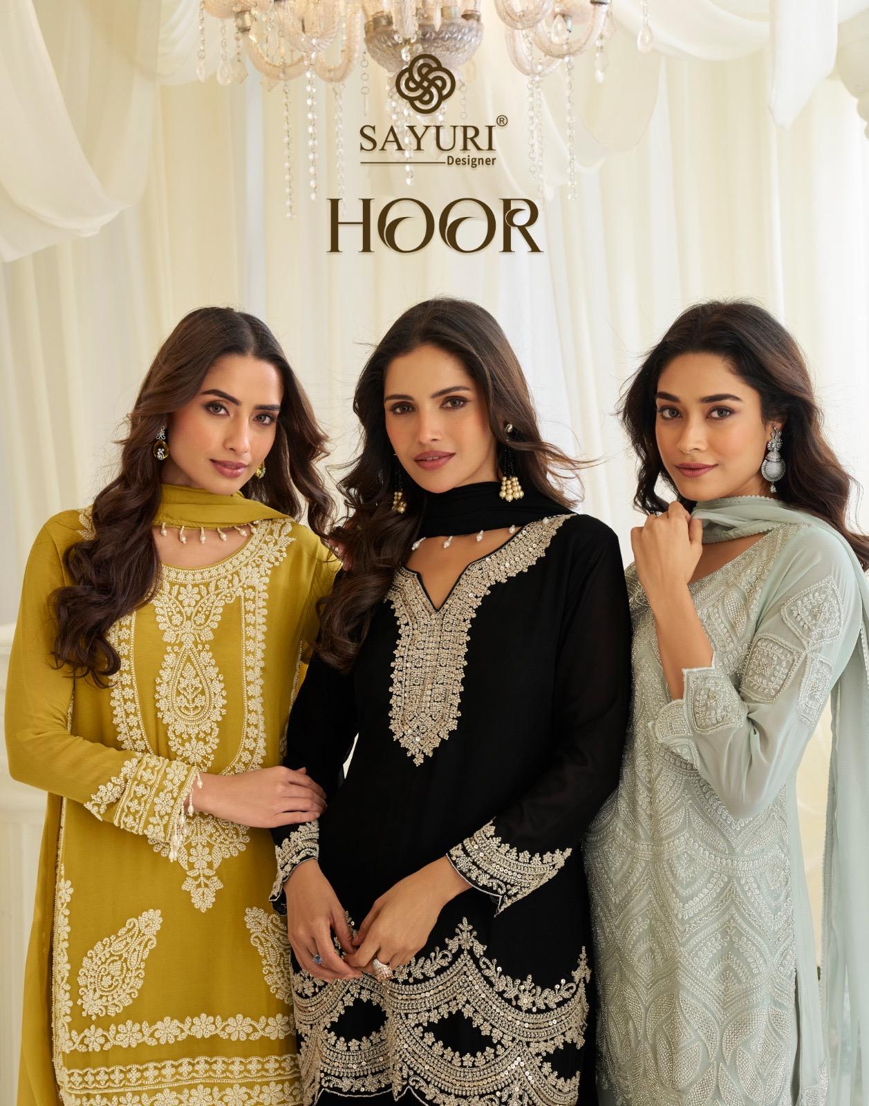 Sayuri Hoor Designer Embroidery Work Kurta Bottom With Dupatta