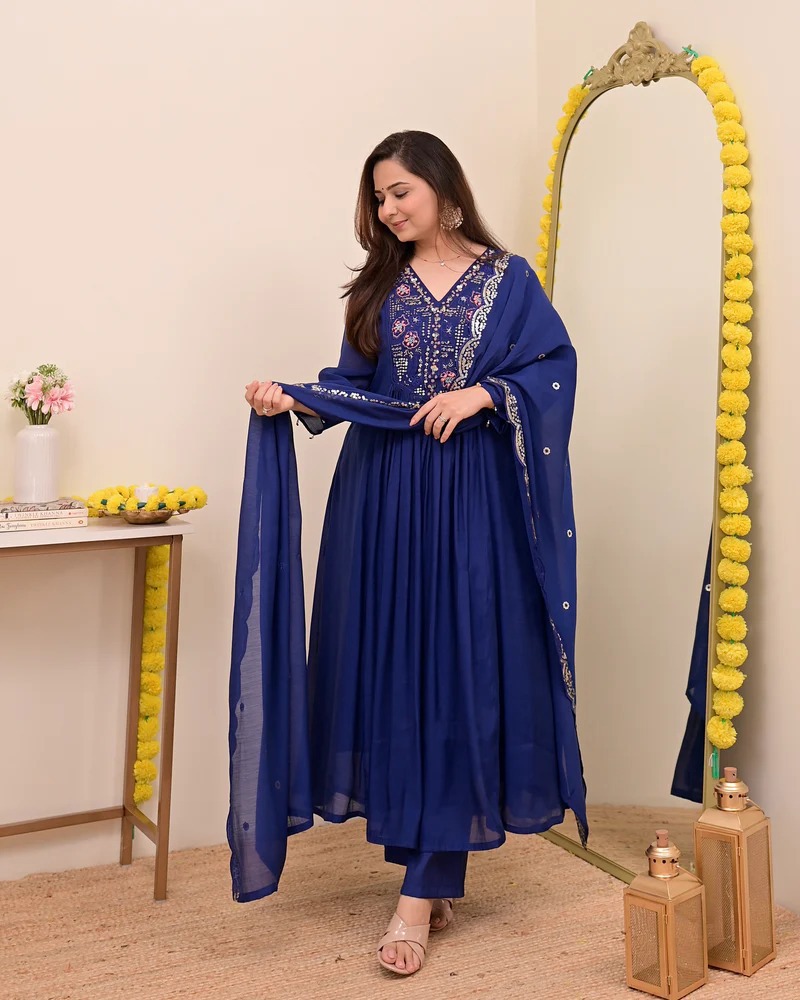 Visitara 01 Designer Anarkali Kurti Bottom With Dupatta