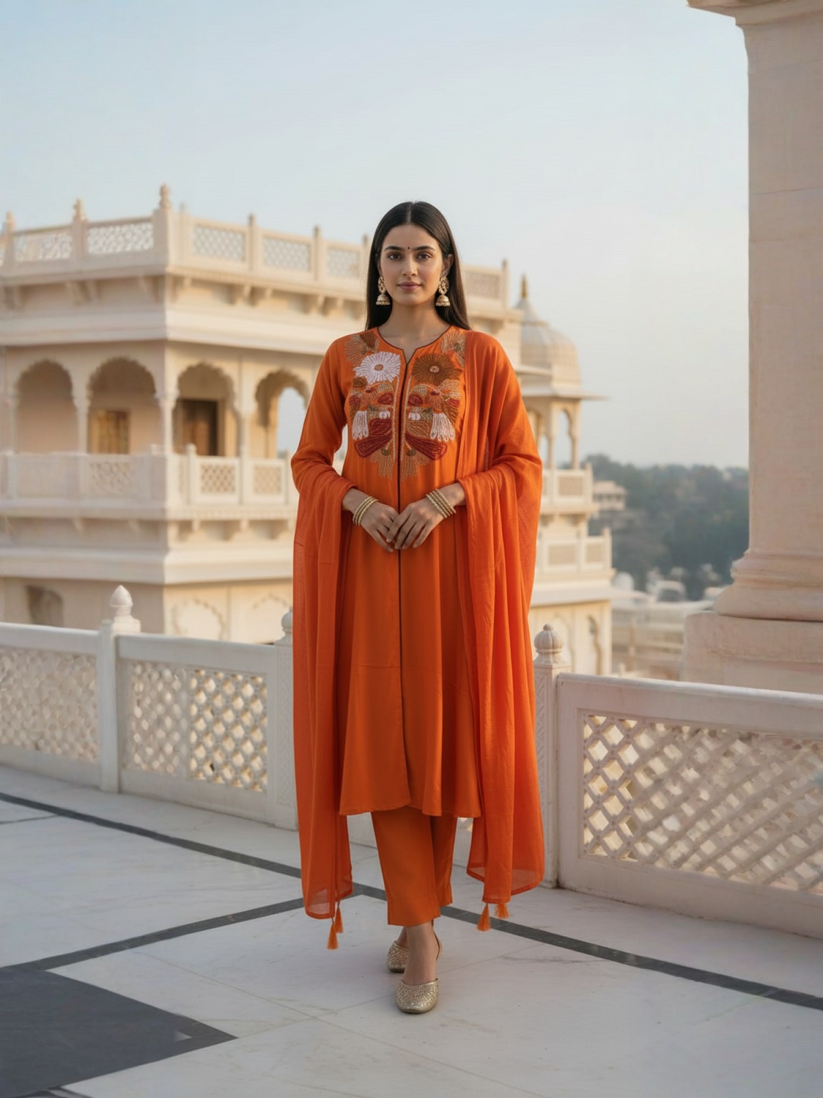 Navya Kurti 204 Silk Embroidery Kurti Bottom With Dupatta Collection