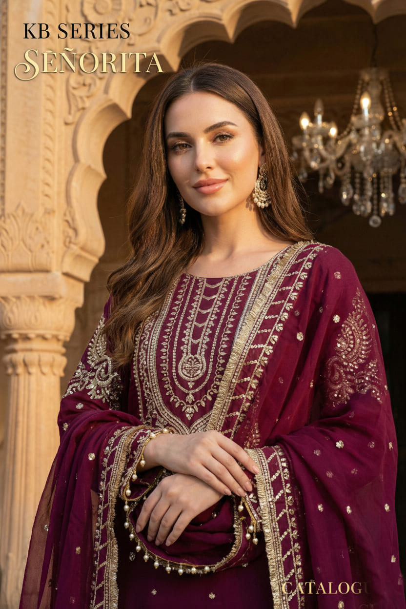 Kb 3315 Series Georgette Designer Eid Special Salwar Suits Collection