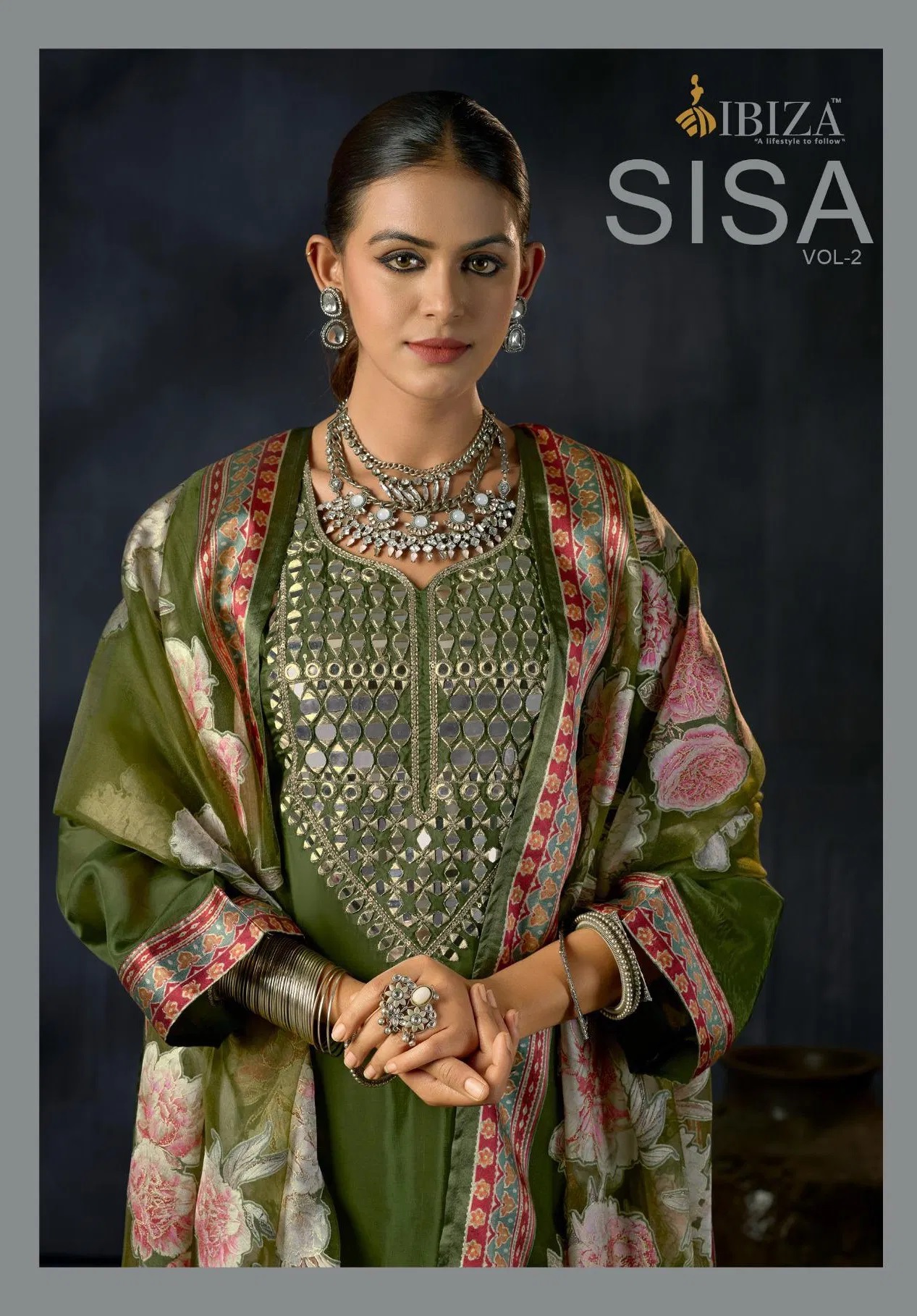 Ibiza Sisa Vol 2 Organza Mirror Hand Work Salwar Kameez Collection