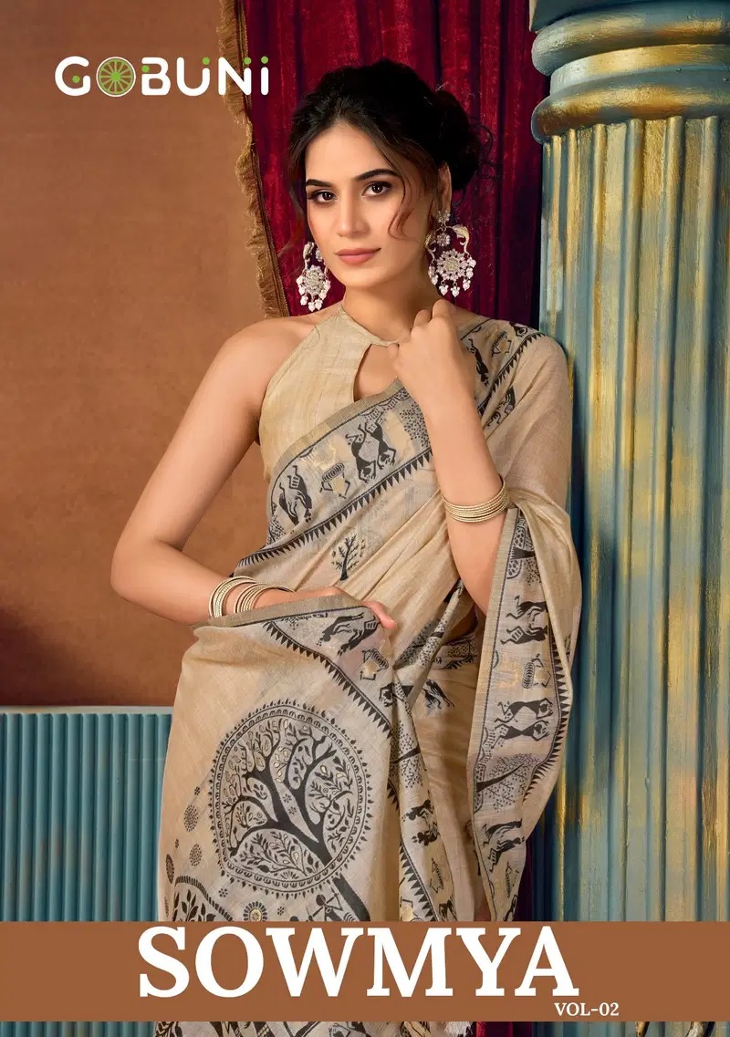Gobuni Sowmya Vol 2 Modal Worli Work With Pumpum Saree Collection
