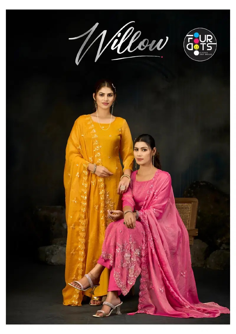 Four Dots Willow Fandy Hand Khatli Work Salwar Kameez Collection