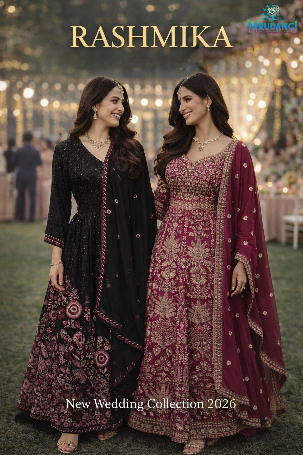 Mrudangi Rashmika Real Georgette Designer Gown Collection