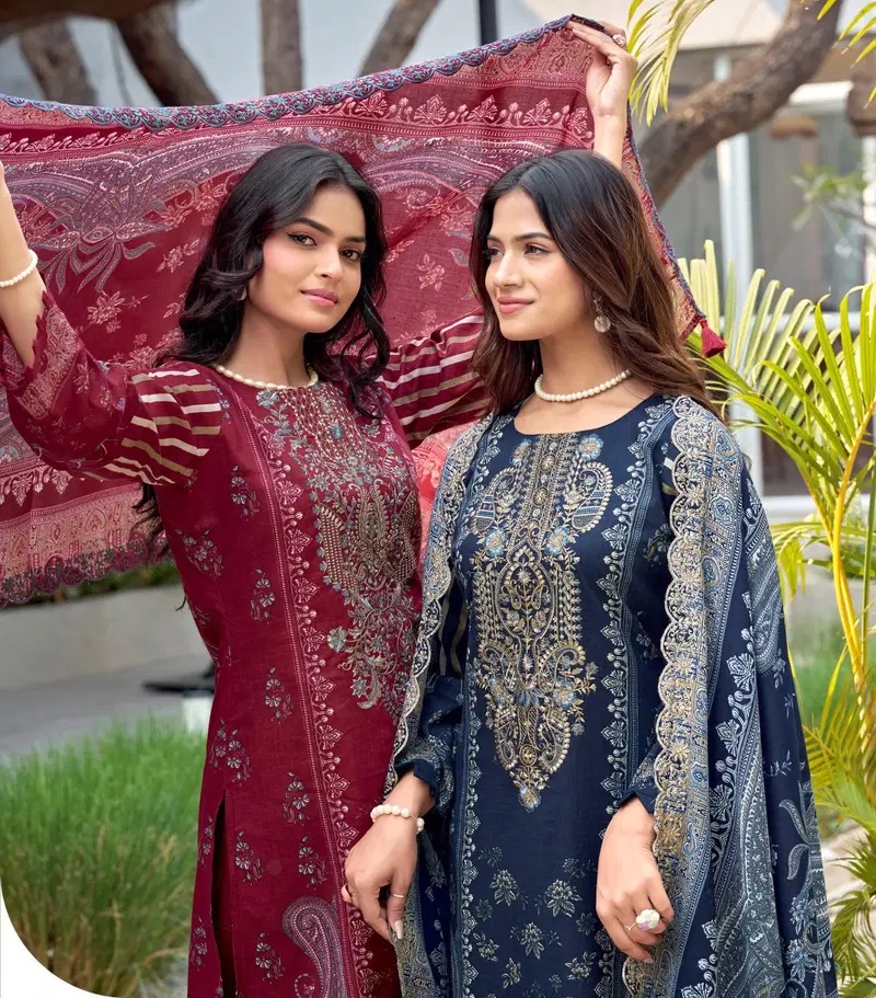 Riaz Arts Bin Saeed 01 To 06 Cotton Designer Dress Material