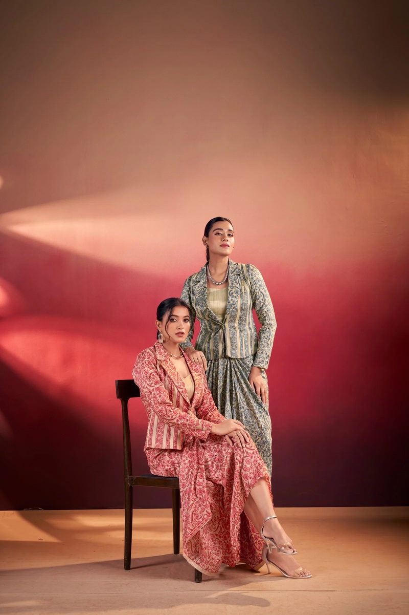 Taraa L 1316 Tasar Silk Stylish Indo Western Collection