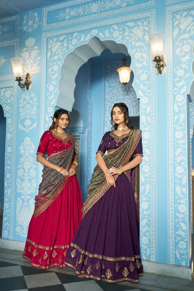 Taraa L 1205 Vichitra Silk Designer Lehenga Choli Collection