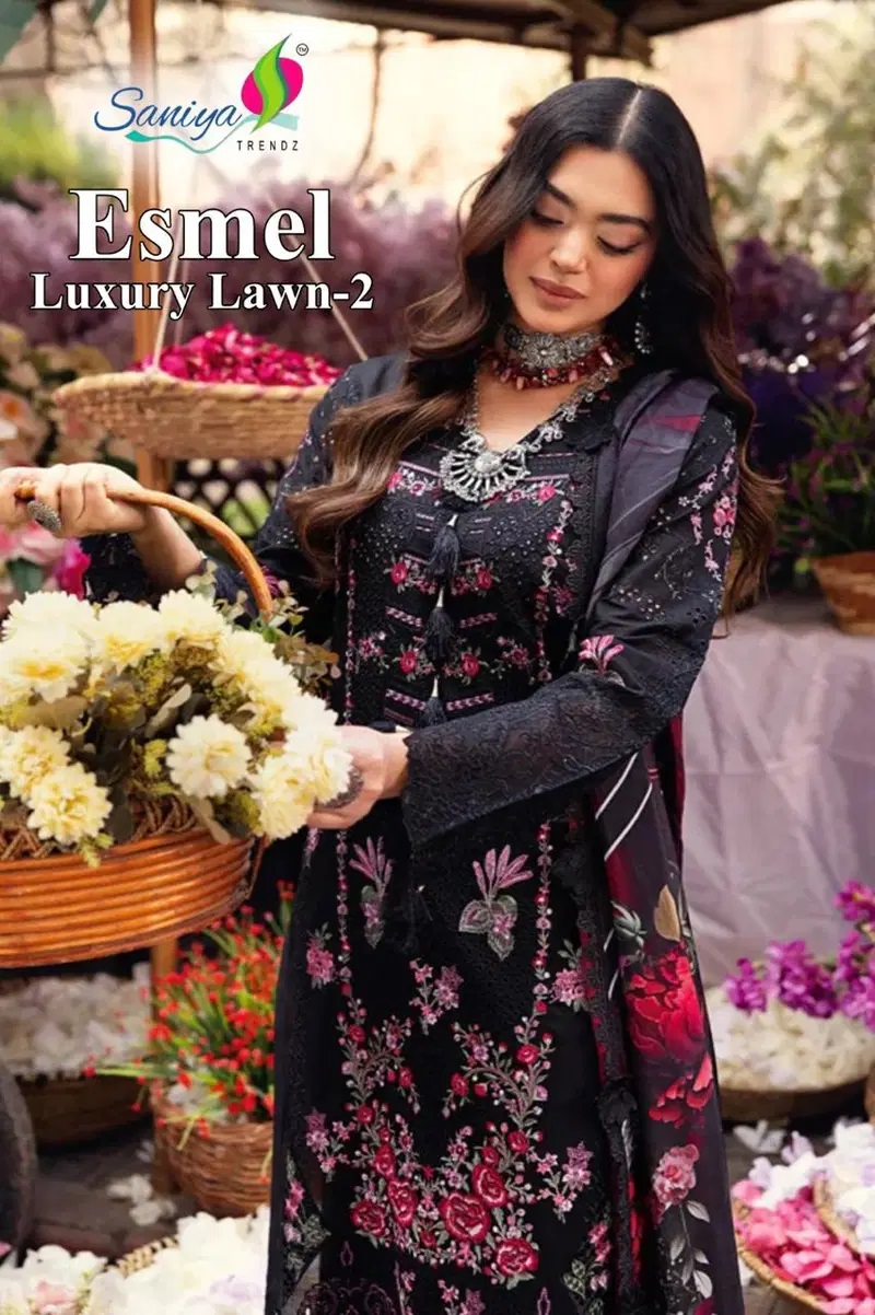 Saniya Esmel Luxury Lawn Vol 2 Cotton Pakistani Salwar Kameez