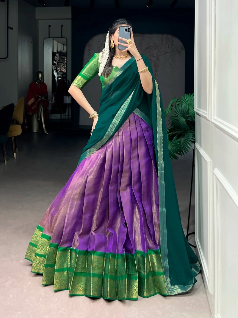 Taraa L 2001 Kanchipuram Traditional Lehenga Choli