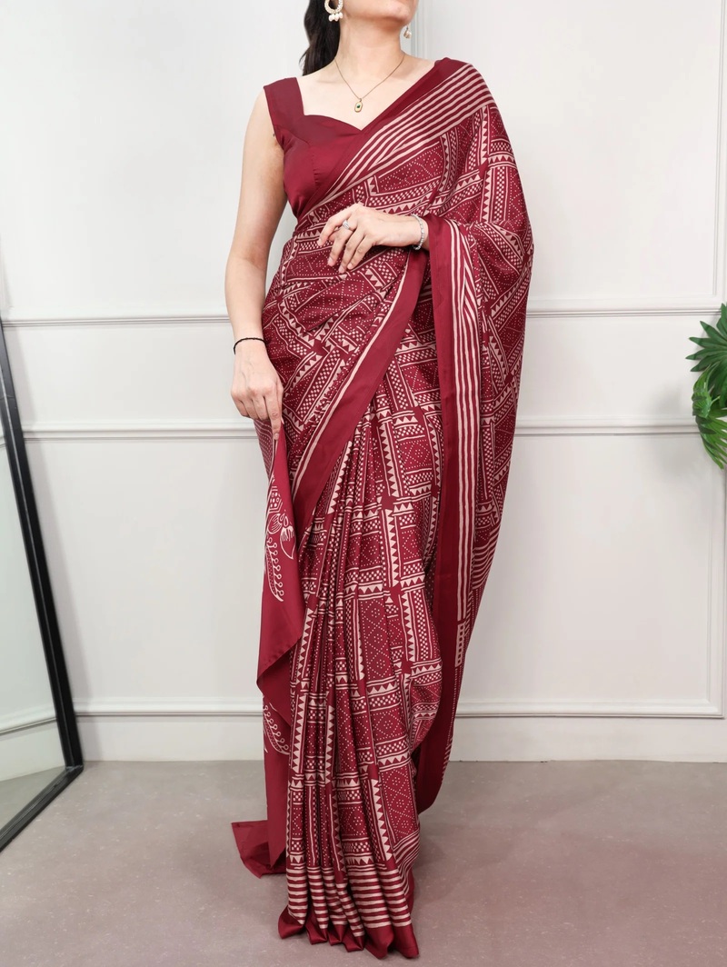 Taraa L 7215 Printed Casual Wear Saree Collection