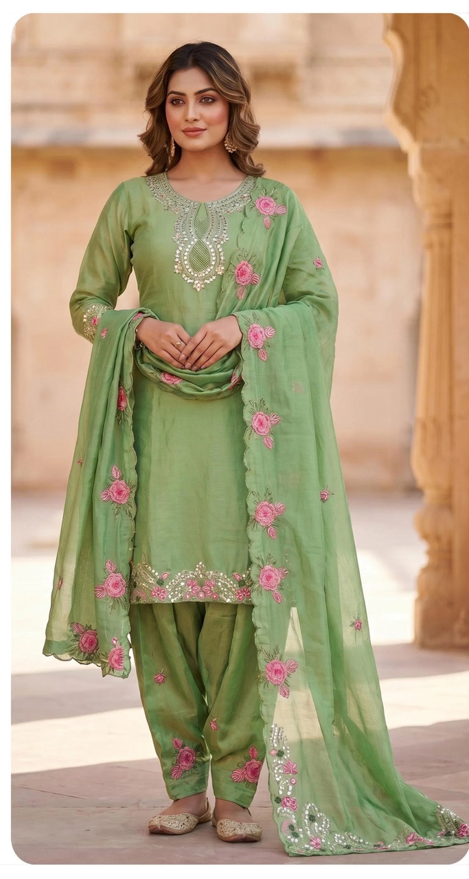 Zorista 10098 A To D Sindori Silk Designer Salwar Kameez
