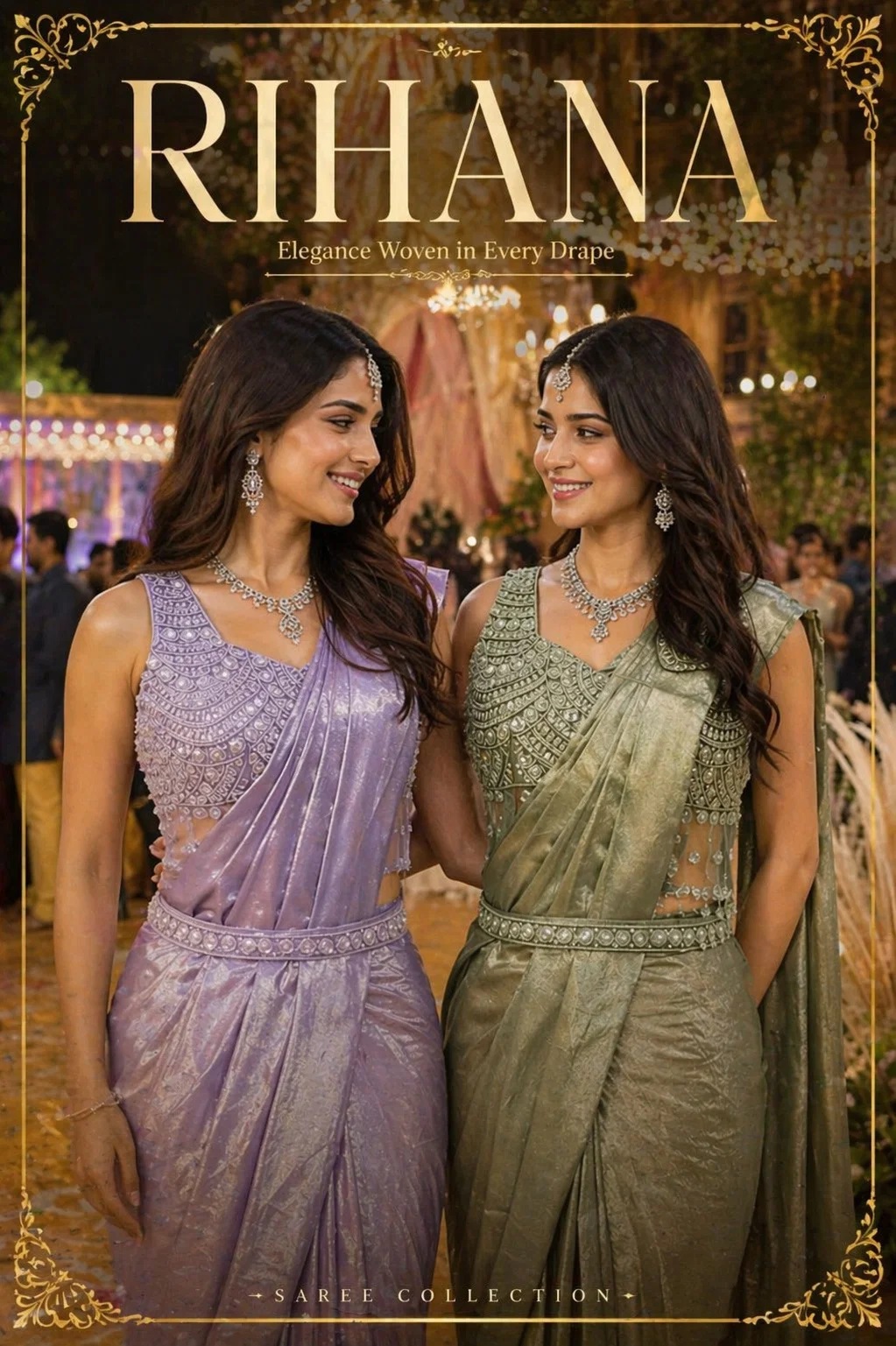 Mrudangi Rihana Premium Designer Ready To Wear Saree Collection