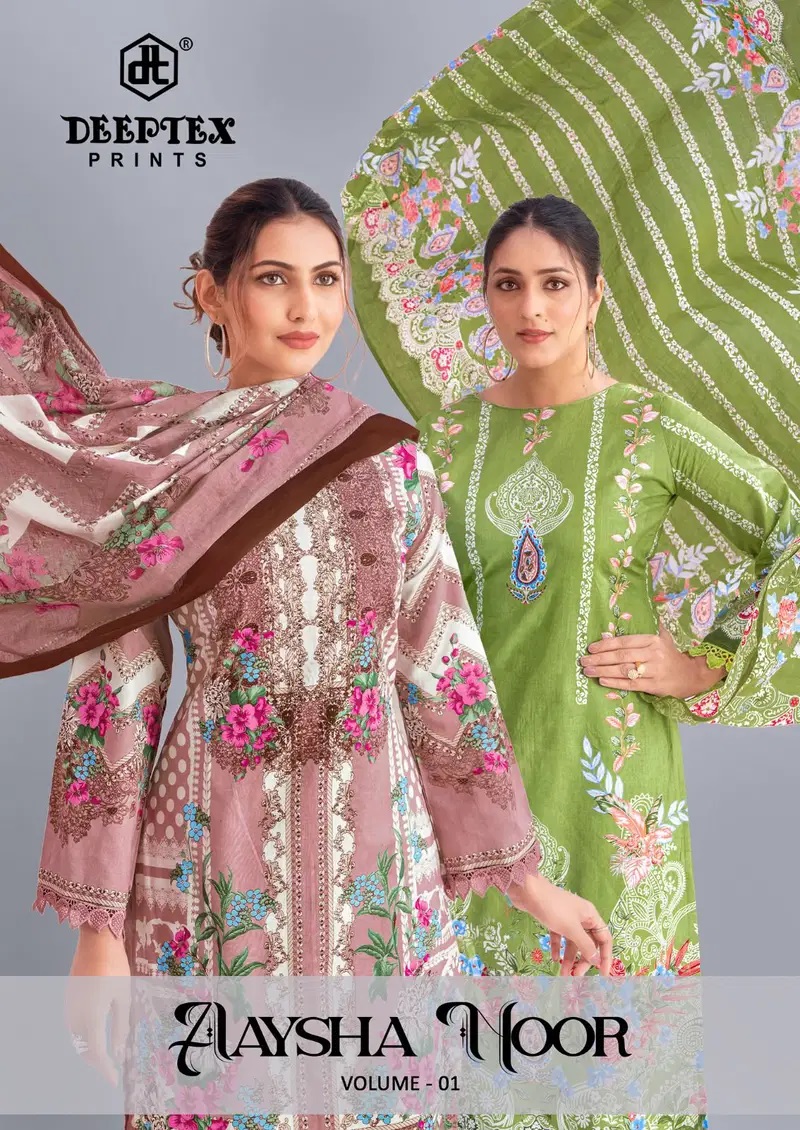 Deeptex Aaysha Noor Vol 1 Printed Cotton Dress Material Collection