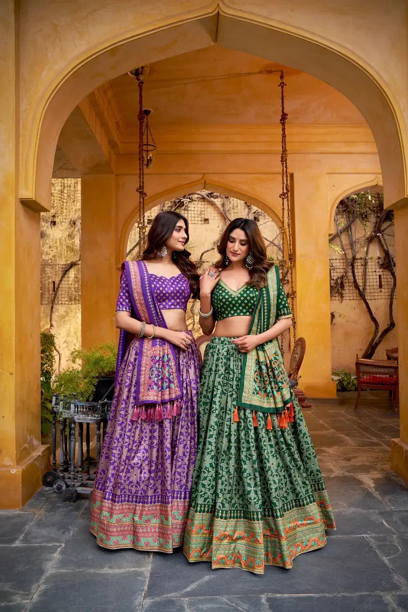 Taraa L 1201 Tasar Silk Wedding Lehenga Choli Collection
