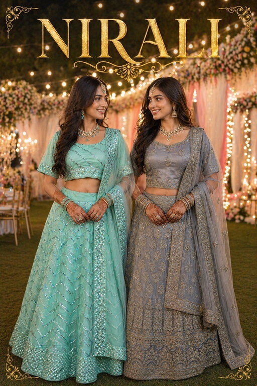 Mrudangi Nirali Net Designer Lehenga Choli Collection