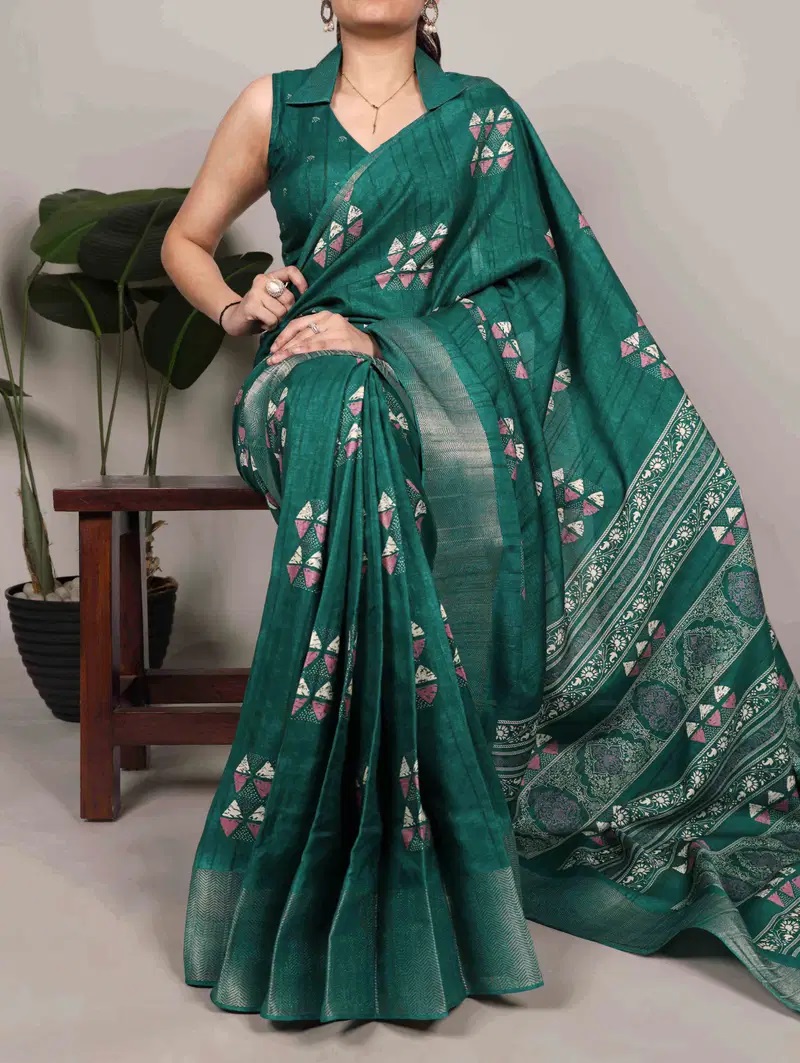 Taraa L 7212 Silk Festive Wear Printed Saree Collection