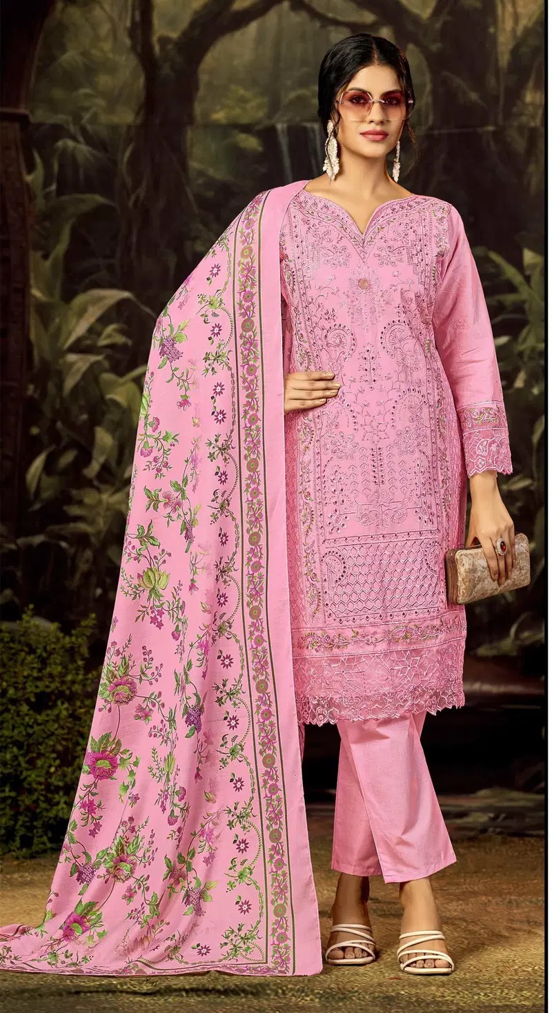 Elan E 28 A To D Lawn Cotton Embroidered Salwar Kameez