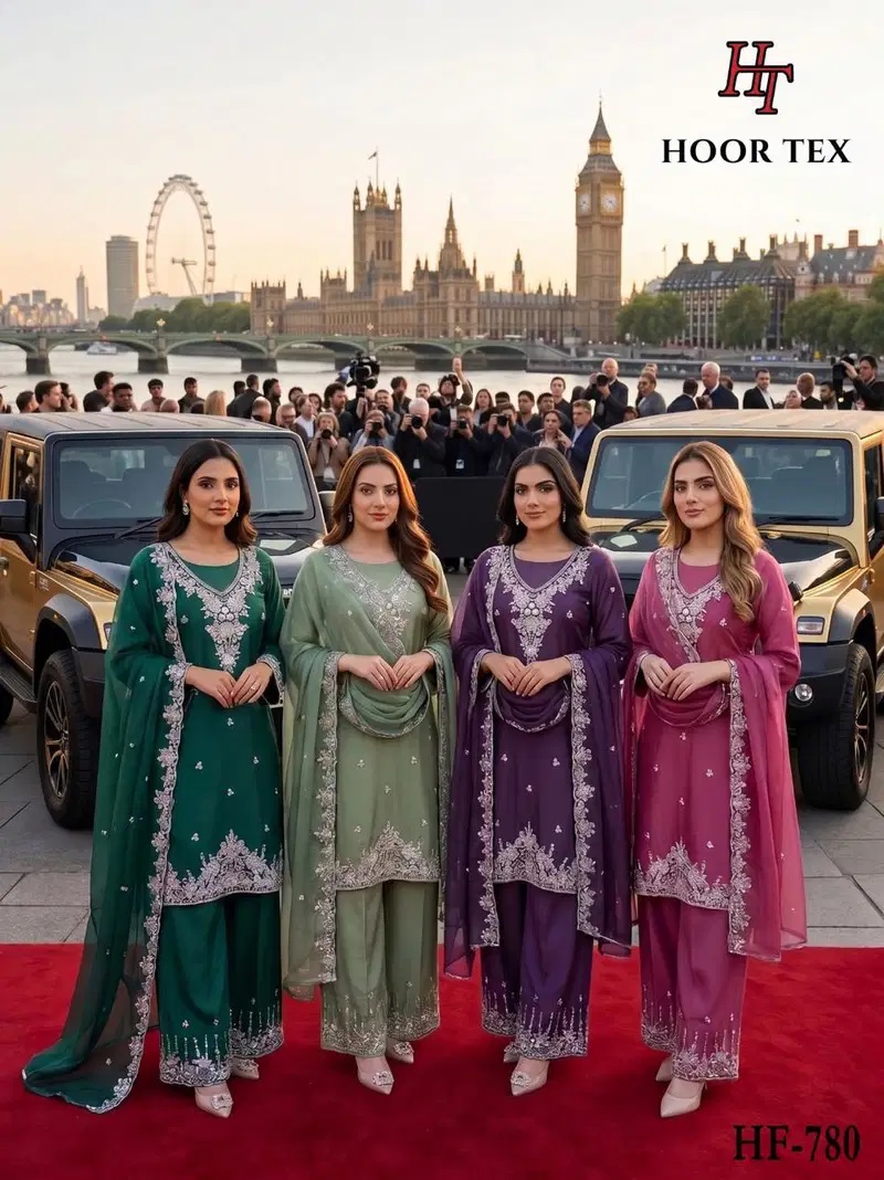 Hoor Tex 780 A To D Alfa Embroidered Salwar Kameez Collection