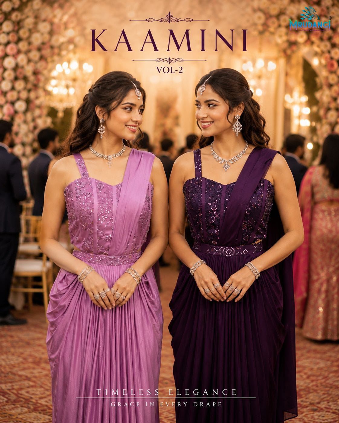 Mrudangi Kaamini Vol 2 Lycra Ready To Wear Designer Saree