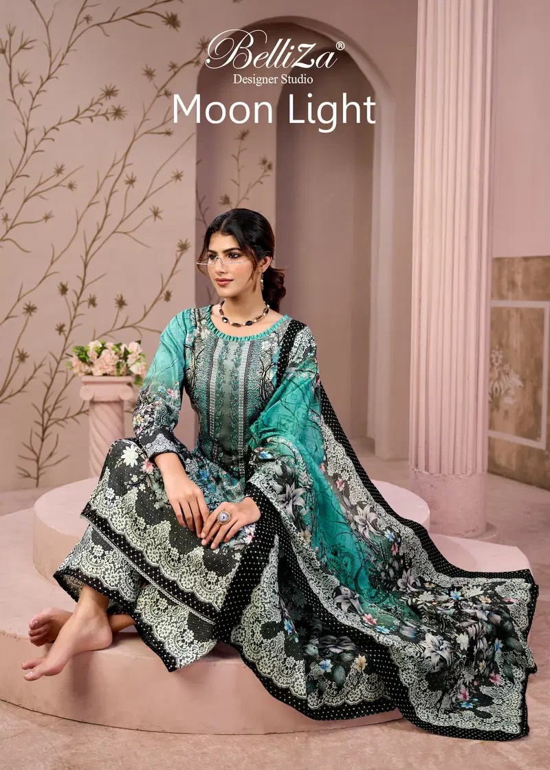 Belliza Moon Jam Cotton Printed Dress Material