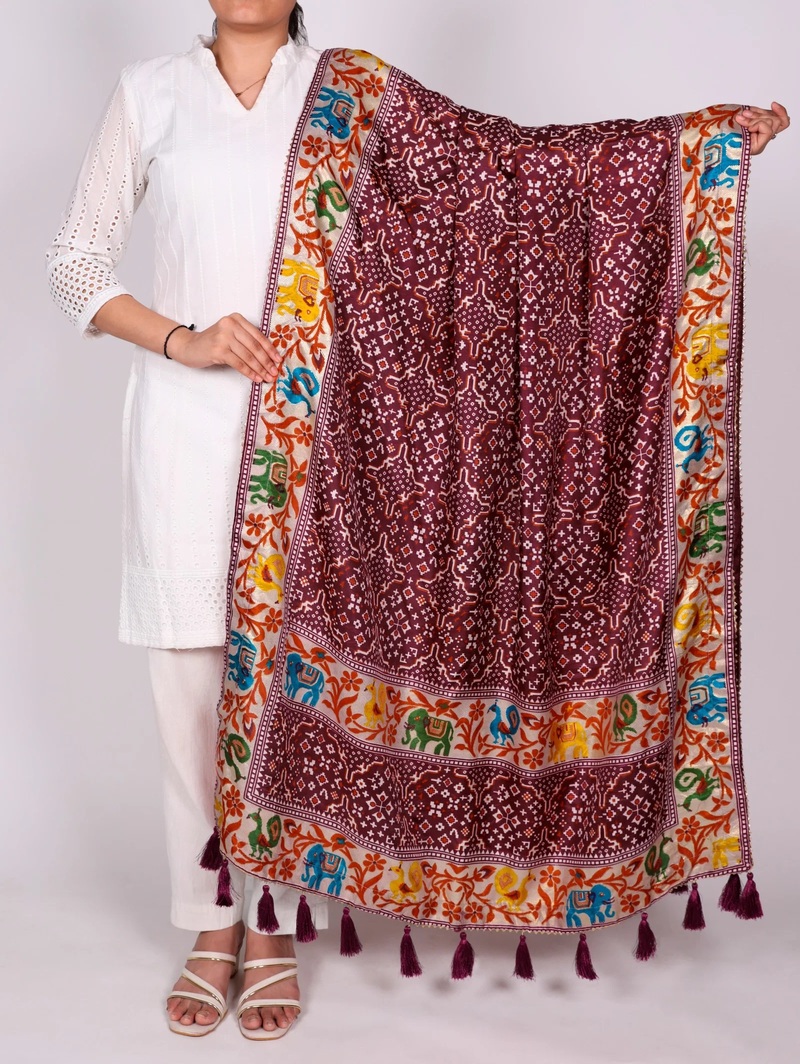Taraa L 4014 Tasar Silk Printed Dupatta Collection
