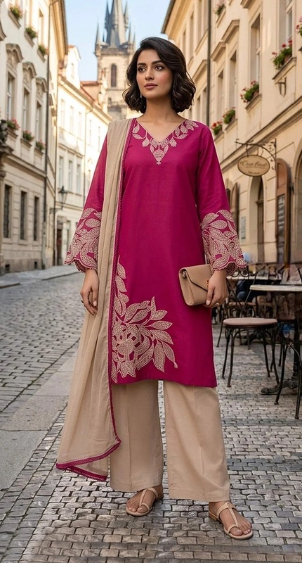 Khas 59 A To H Embroidered Readymade Salwar Kameez