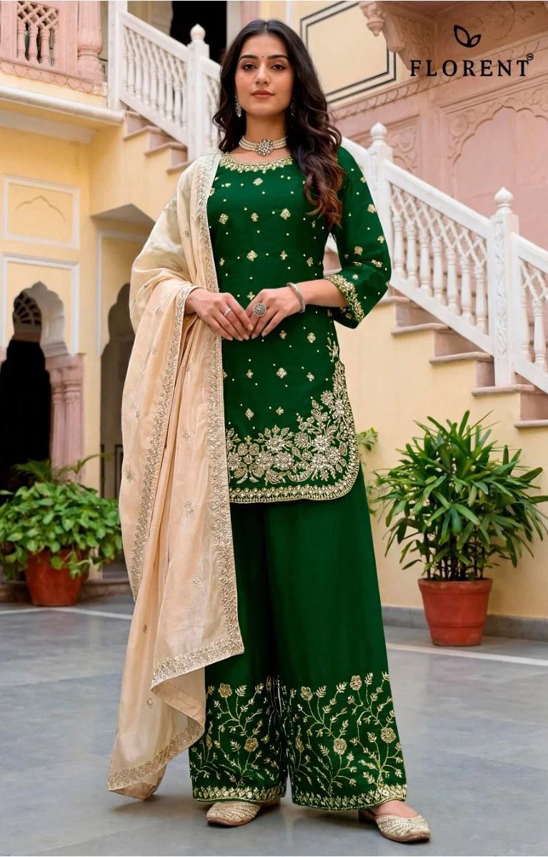 Florent 1065 A To D Embroidery Work Readymade Salwar Suits
