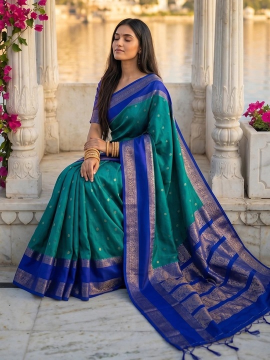 Ast Kashi Silk Blend Traditional Saree Collection